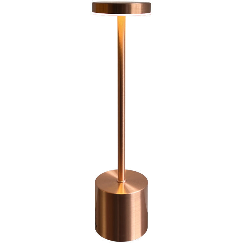 Modern minimalist LED rechargeable table lamp with touch dimming