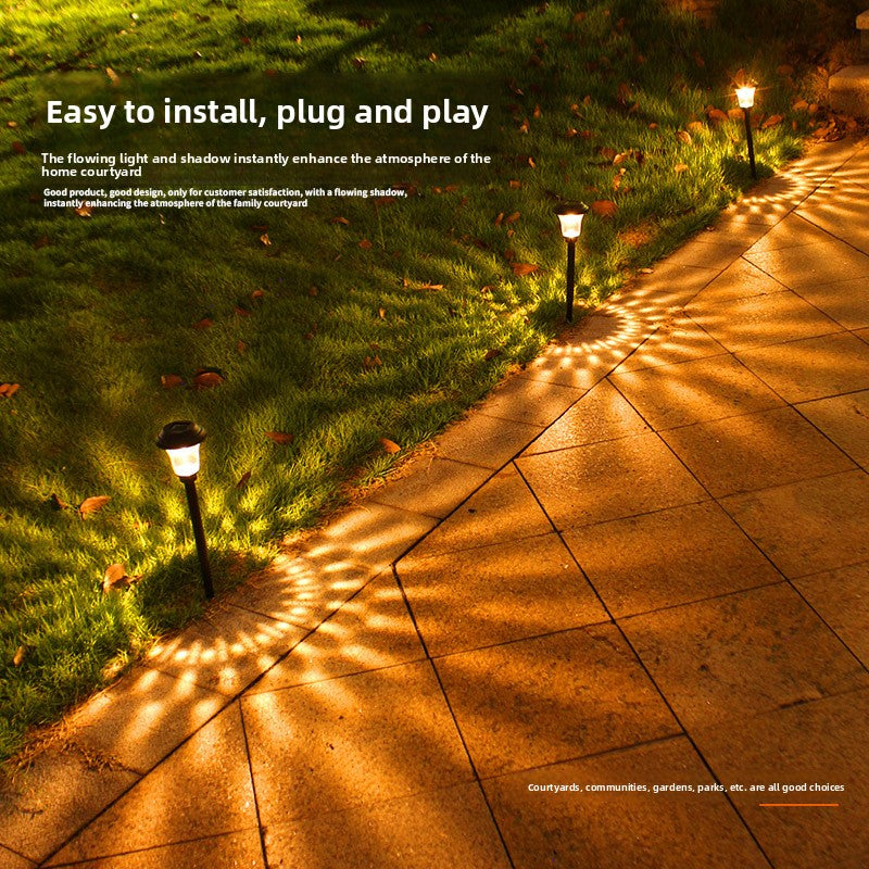 Solar Garden Stake Lights with Decorative Flower Pattern, Waterproof LED Pathway Lighting, Warm White Auto On at Night, 1–6 Pack