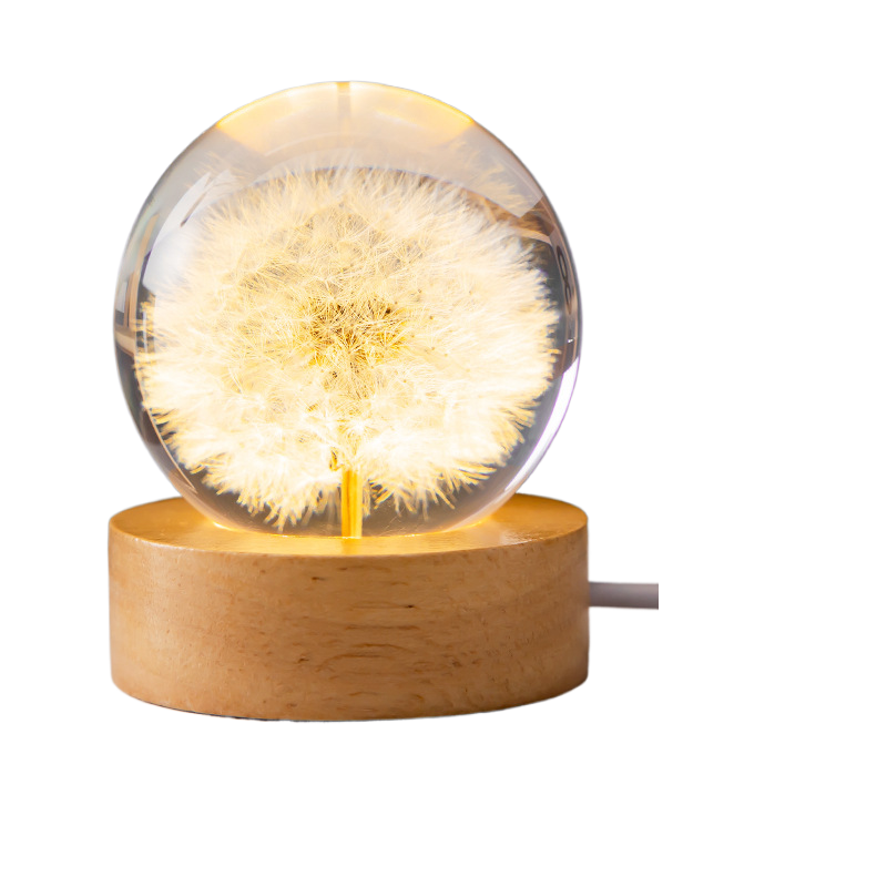 Decorative Floral Crystal Night Light