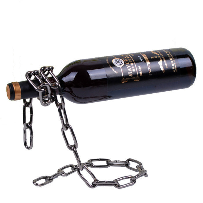 Sun Lake Supply Creative Suspended Chain Wine Rack