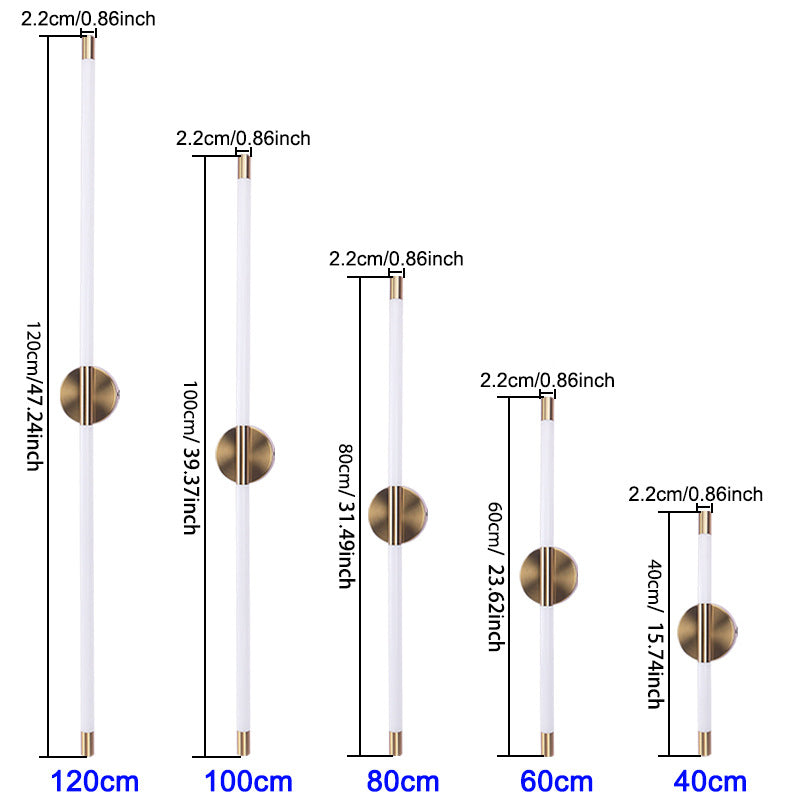 Gold Finish Acrylic LED Wall Lamp