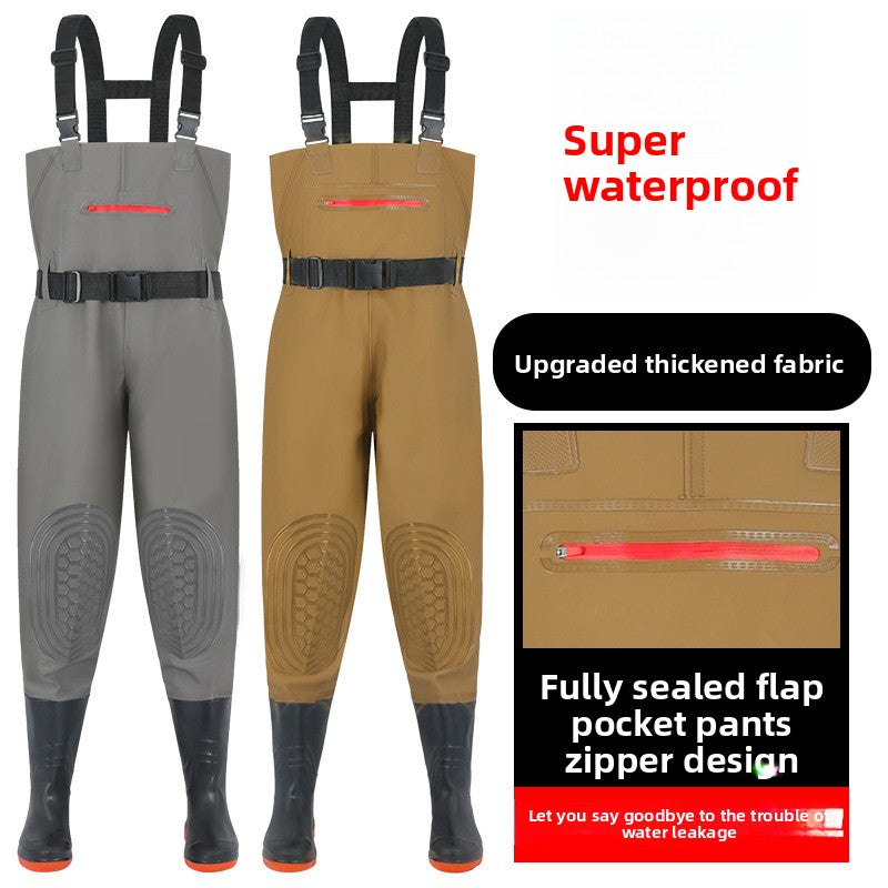 Sun Lake Waterproof Insulated Waders | Non-Slip Fishing Overall Pants