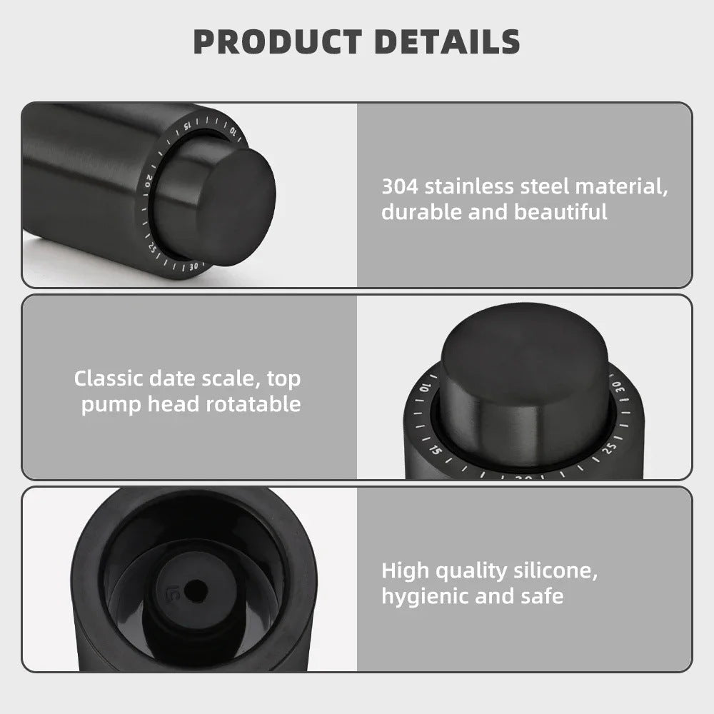 Sun Lake Supply Vacuum Wine Stopper with Freshness Date Extend Wine Life By One Week