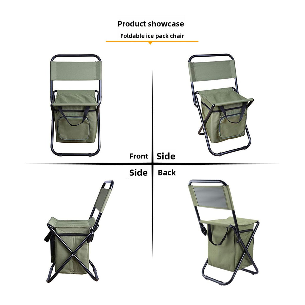 Sun Lake Portable Outdoor Foldable Ice Bag Chair