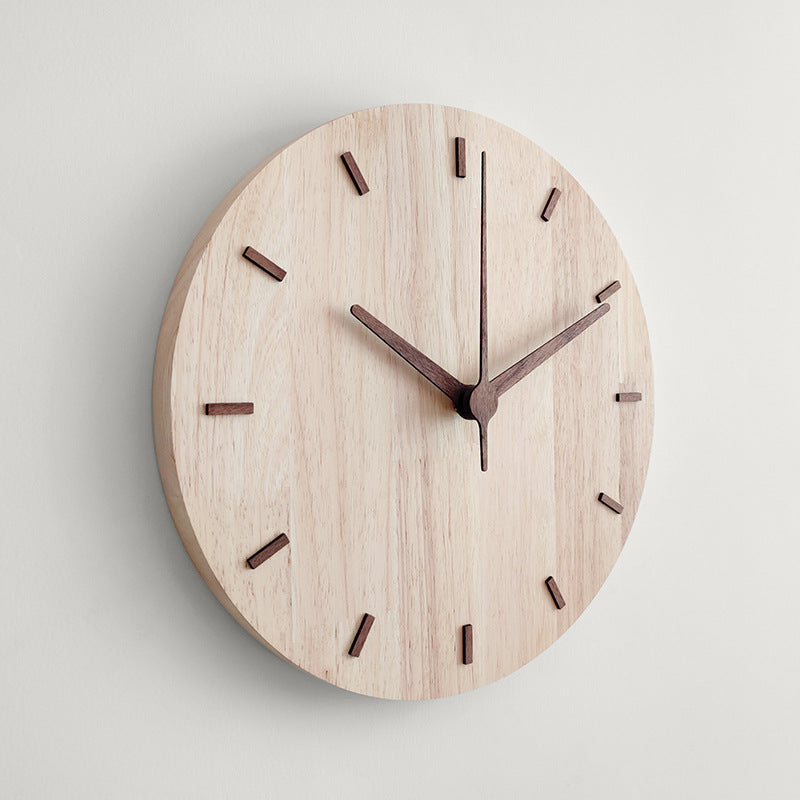 Wooden creative wall clock