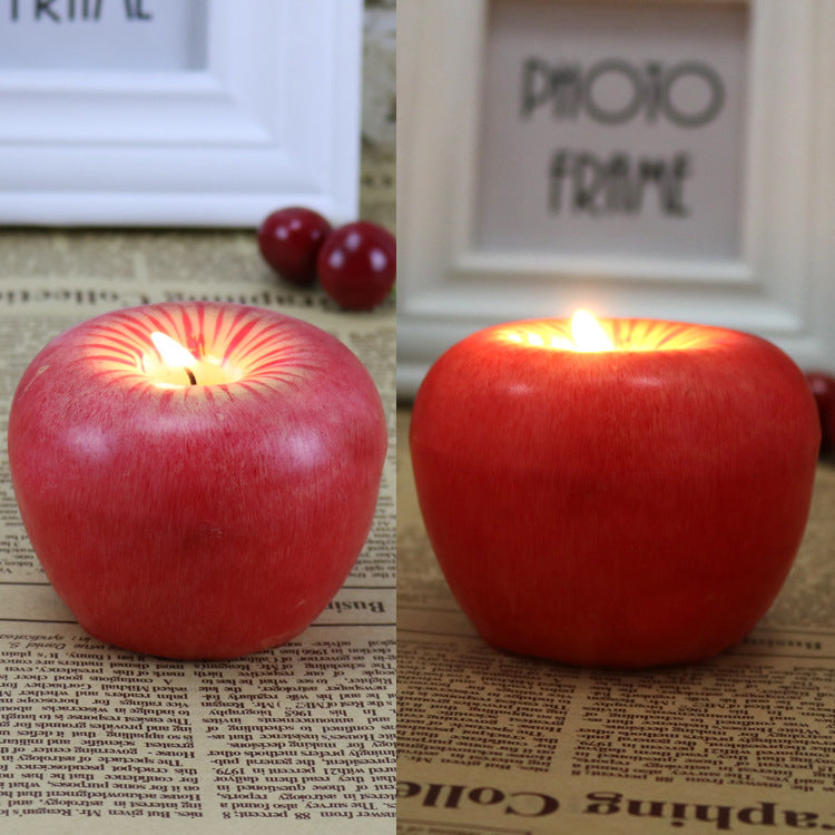 Realistic Apple Decorative Candle ? Kitchen & Table Decor