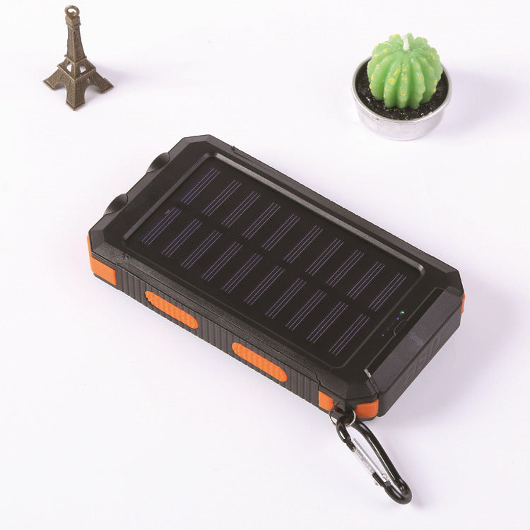 Sun Lake Waterproof Solar Charging Power Bank Battery Camping Flashlight