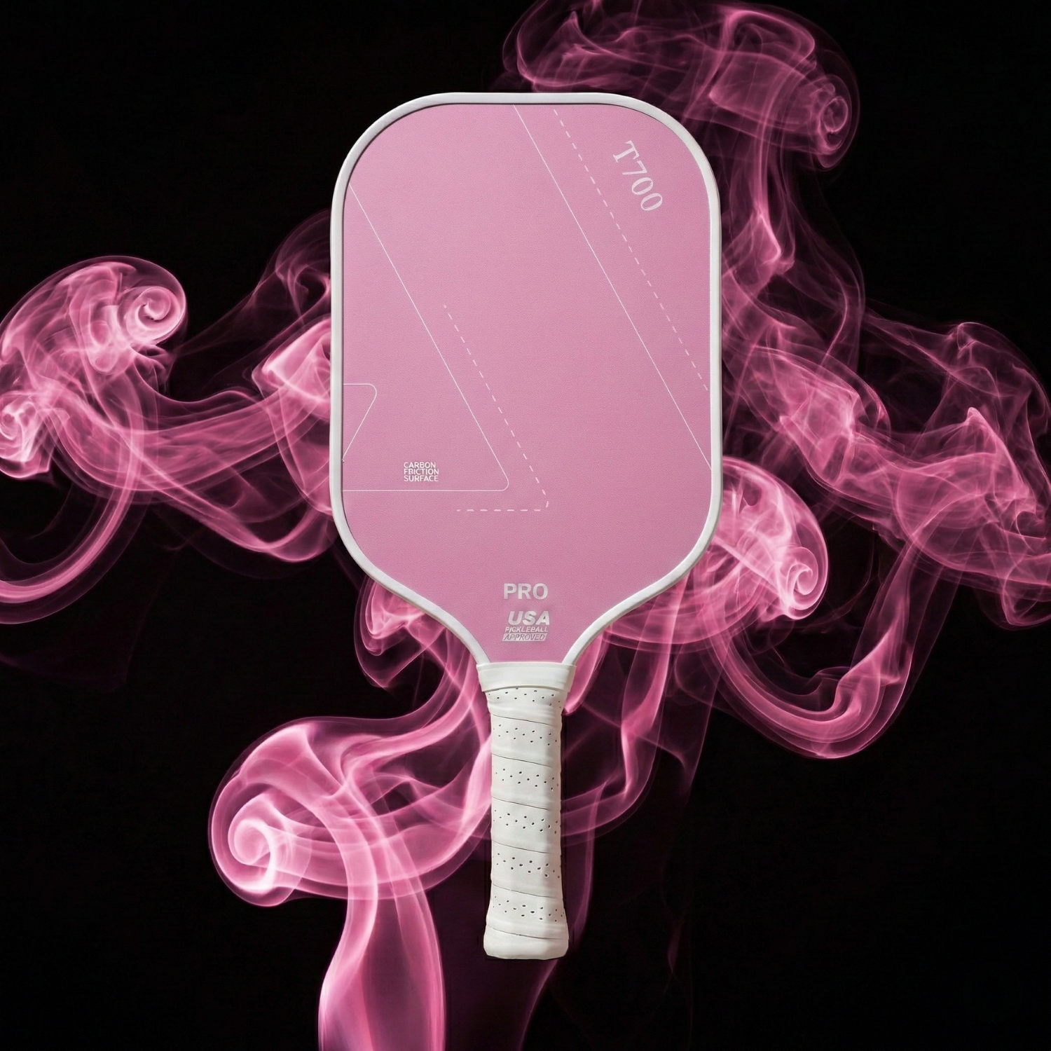 Rose Quartz Pink T700 Carbon Fiber Pickleball Paddle – 16mm Competition-Grade Control & Power Paddle