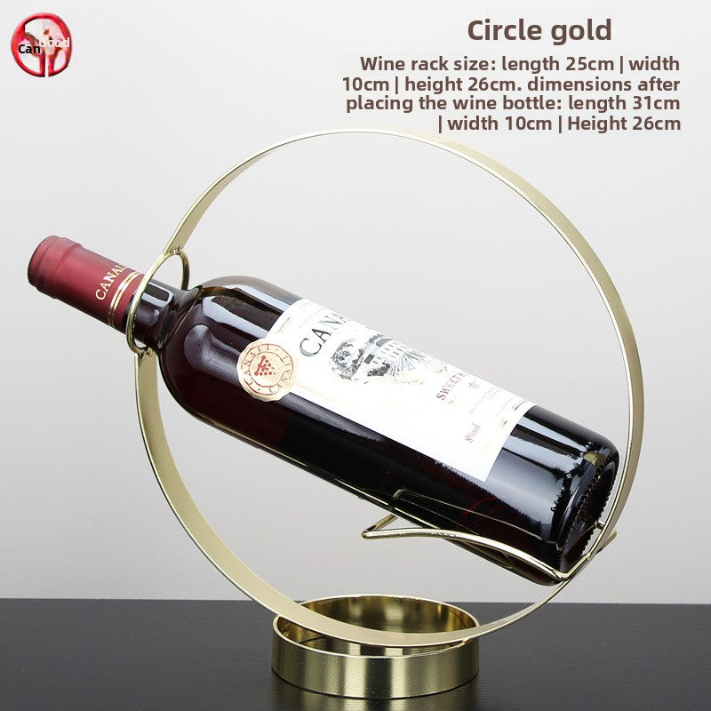 Sun Lake Supply Infinity Circle Wine Bottle Holder Home Decor