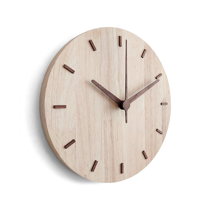 Wooden creative wall clock