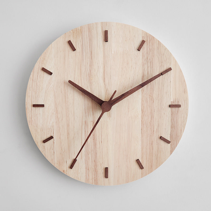 Wooden creative wall clock