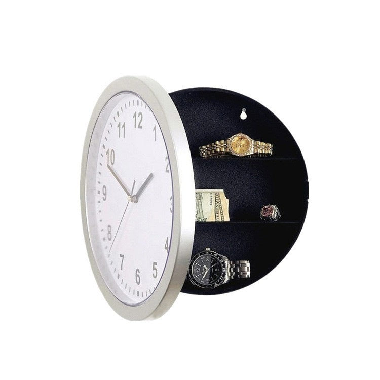 Creative Hidden Safe Wall Clock with LED Display