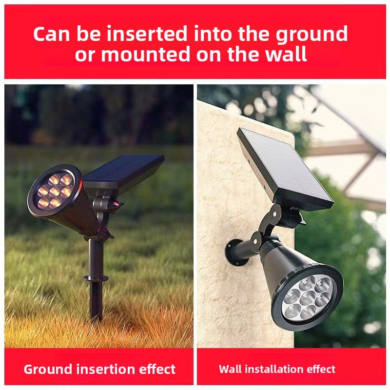 Solar-powered spotlight