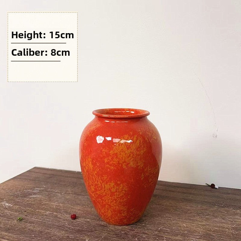 Orange Ceramic Vase - Modern Color Pop Decor | Sun Lake Supply
