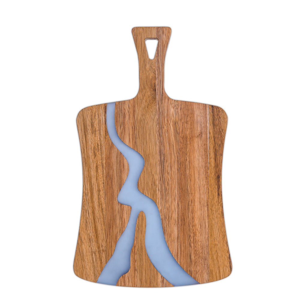 Sun Lake Supply Resin River Acacia Wood Splicing Cutting Board *