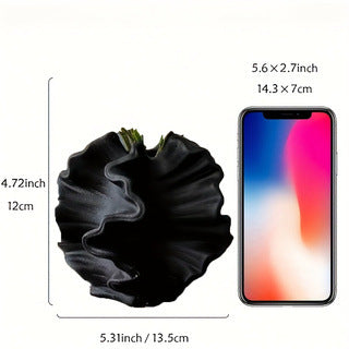 Sun Lake Supply Sculptural Resin Flower Vase Modern Organic Decorative Vase for Home Decor
