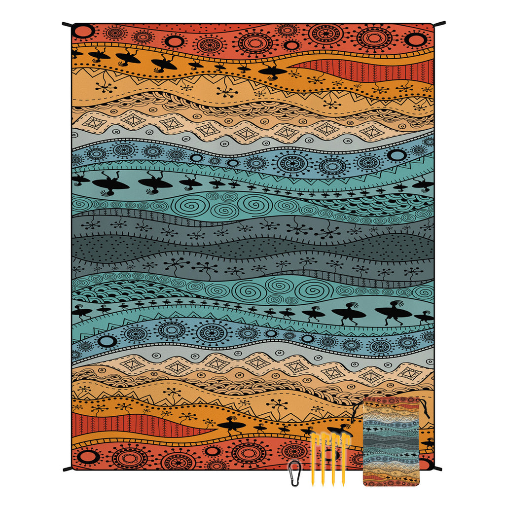 Sun Lake Bohemian Outdoor Beach Mat