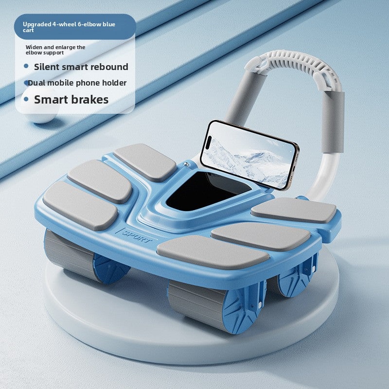 Sun Lake Four-Wheel Automatic Rebound Abdominal Exercise Wheel