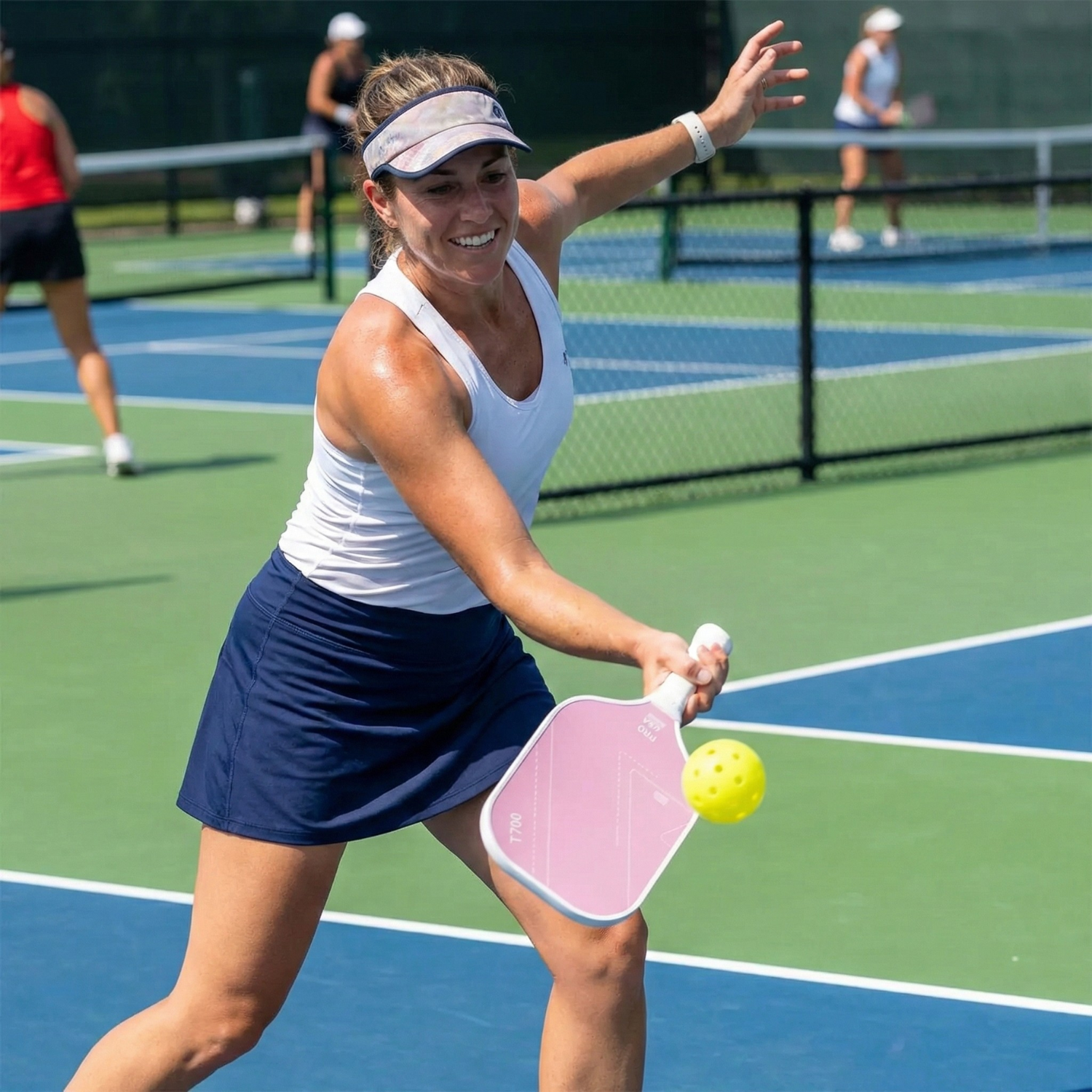 Rose Quartz Pink T700 Carbon Fiber Pickleball Paddle – 16mm Competition-Grade Control & Power Paddle