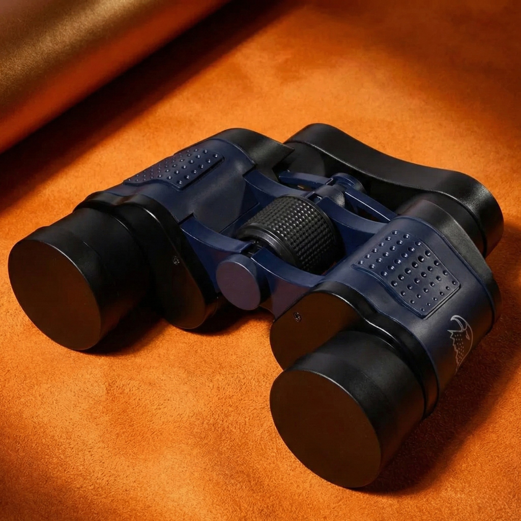 60x60 High-Power Binoculars with Night Vision, 10x Zoom, 60mm Lens, Waterproof & Shock-Resistant