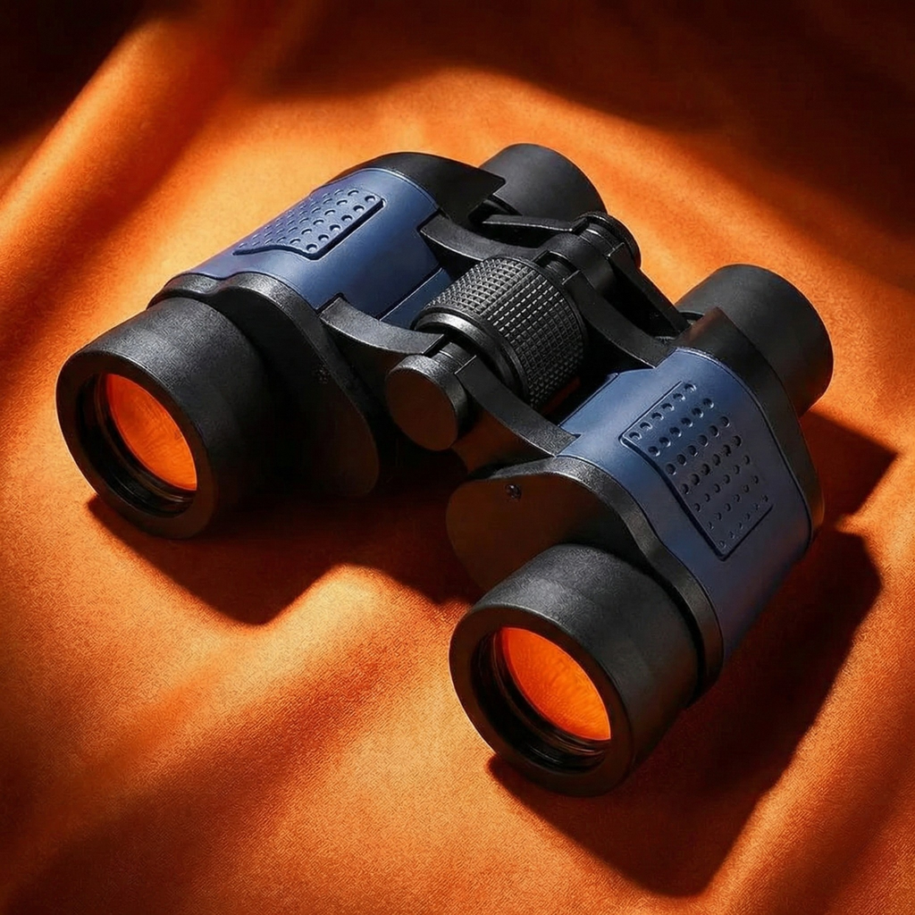 60x60 High-Power Binoculars with Night Vision, 10x Zoom, 60mm Lens, Waterproof & Shock-Resistant