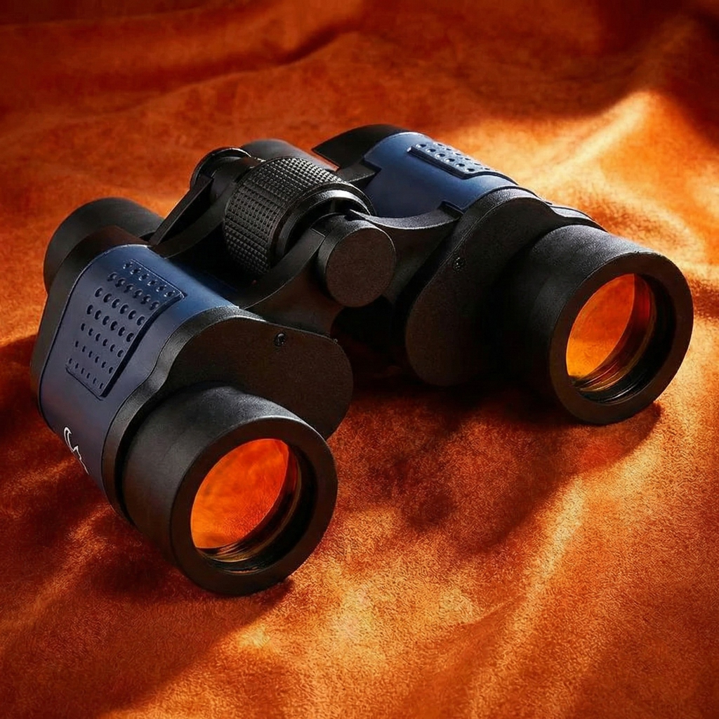 60x60 High-Power Binoculars with Night Vision, 10x Zoom, 60mm Lens, Waterproof & Shock-Resistant