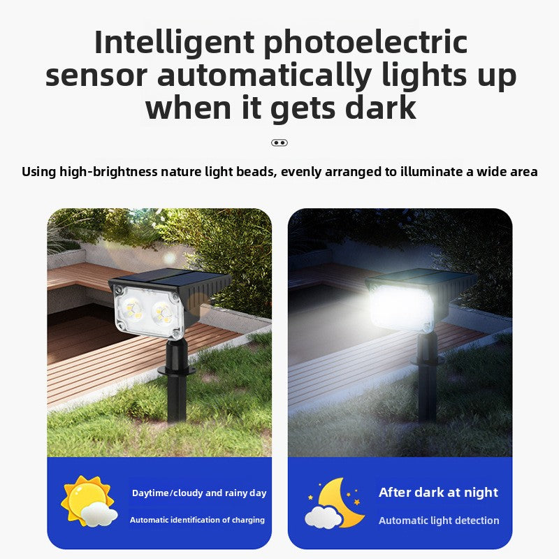 Solar Powered Outdoor Garden Lights High Brightness