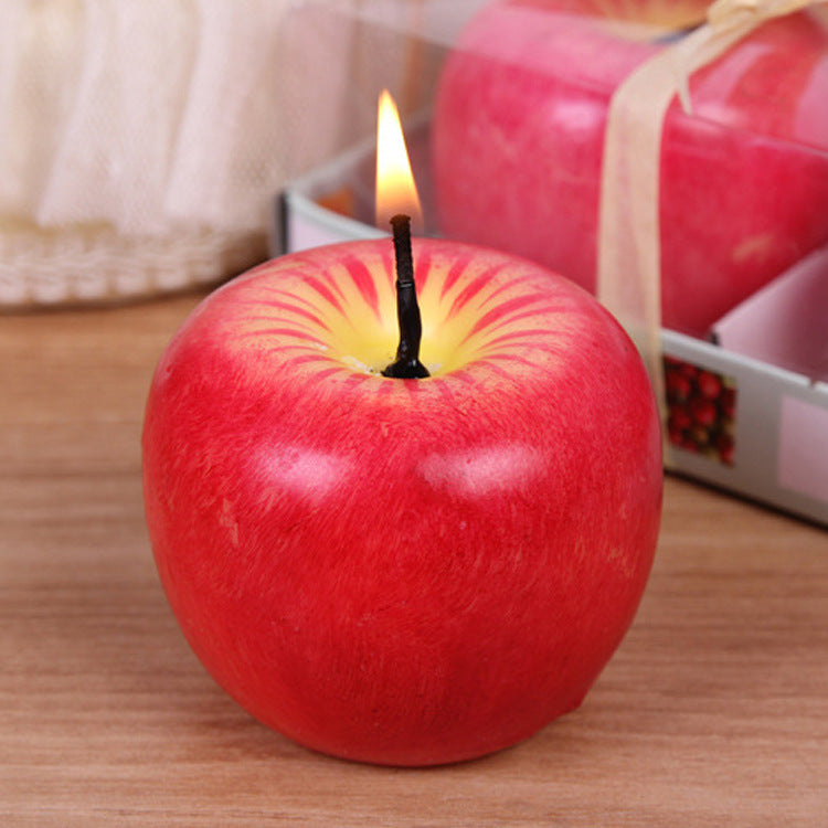 Realistic Apple Decorative Candle ? Kitchen & Table Decor