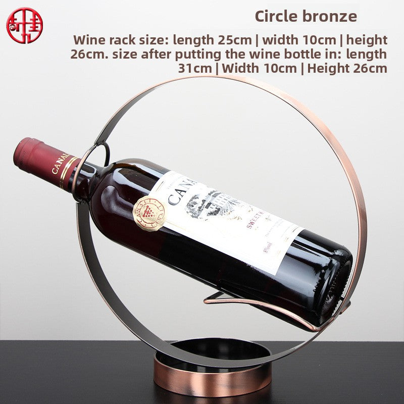 Sun Lake Supply Infinity Circle Wine Bottle Holder Home Decor