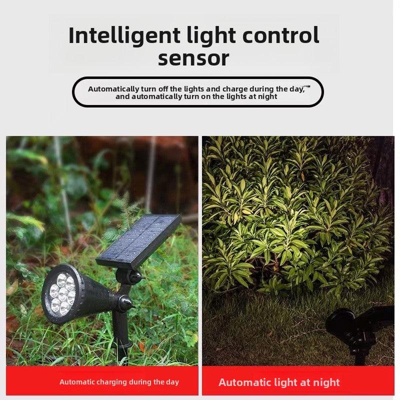 Solar-powered spotlight