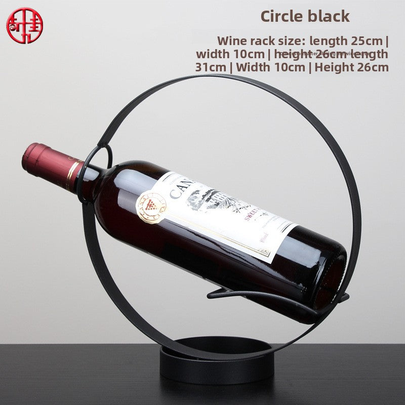 Sun Lake Supply Infinity Circle Wine Bottle Holder Home Decor
