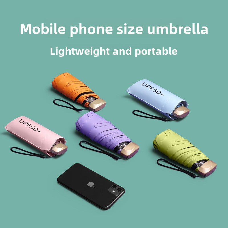 Sun Lake Compact Pocket Sized Folding Umbrella