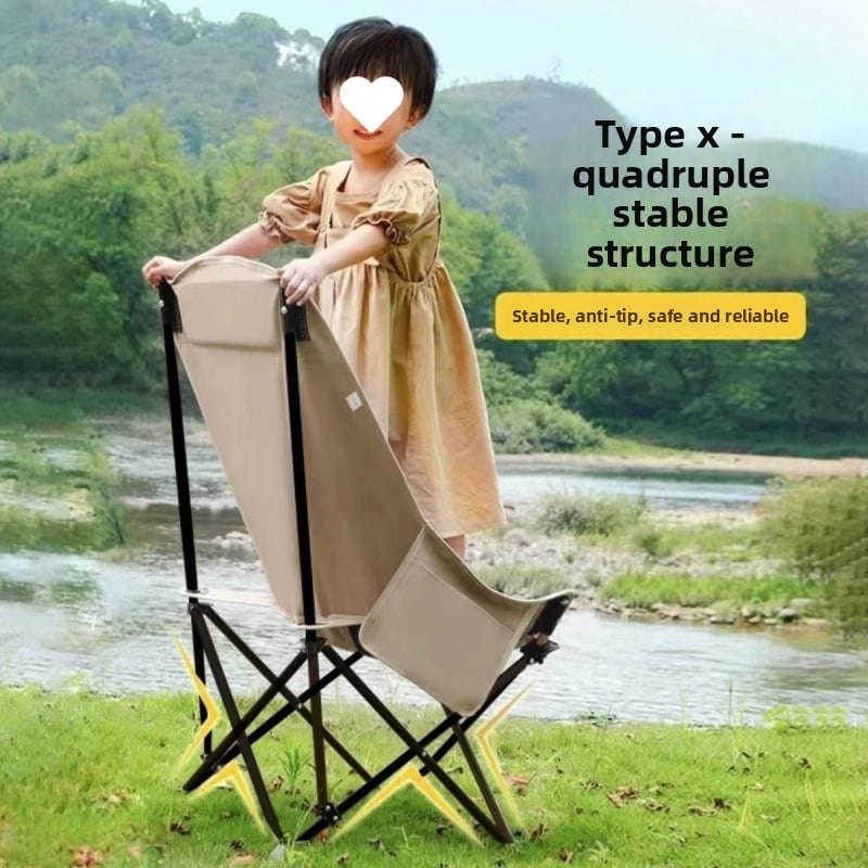 Sun Lake High Back Outdoor Folding Moon Chair