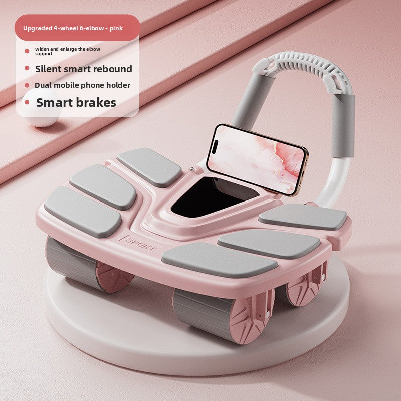 Sun Lake Four-Wheel Automatic Rebound Abdominal Exercise Wheel