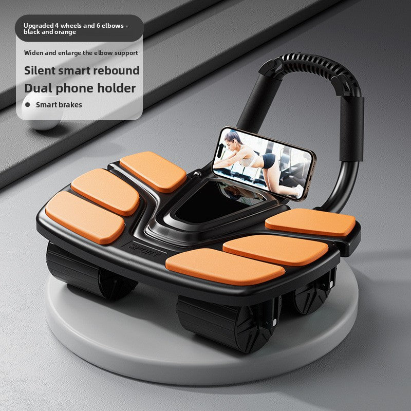 Sun Lake Four-Wheel Automatic Rebound Abdominal Exercise Wheel