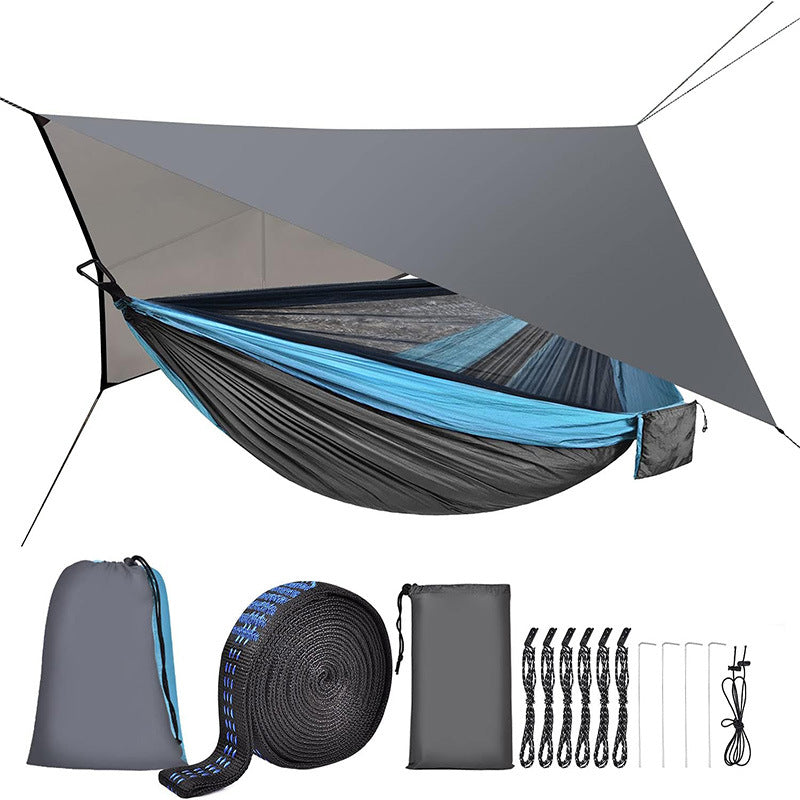 Sun Lake Camping Hammock With Mosquito Net & Waterproof Canopy