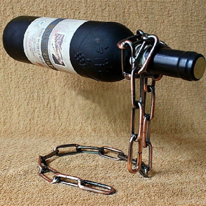 Sun Lake Supply Creative Suspended Chain Wine Rack