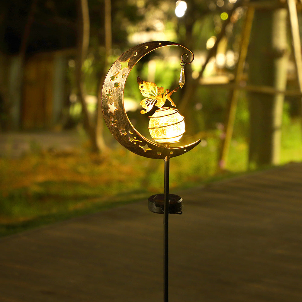 Sun Lake Solar Iron Teapot Outdoor Garden Decorative Fairy Light