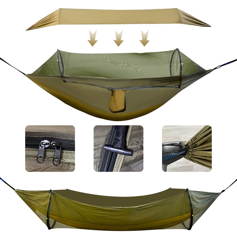 Sun Lake Automatic Quick-Open Mosquito Net Hammock