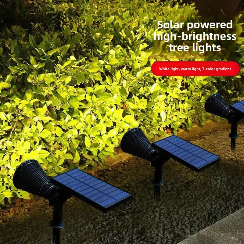 Solar-powered spotlight