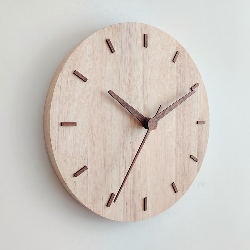 Wooden creative wall clock