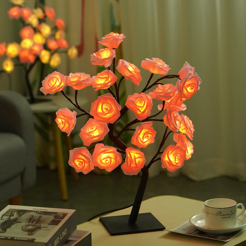 USB Powered Rose Tree Night Light