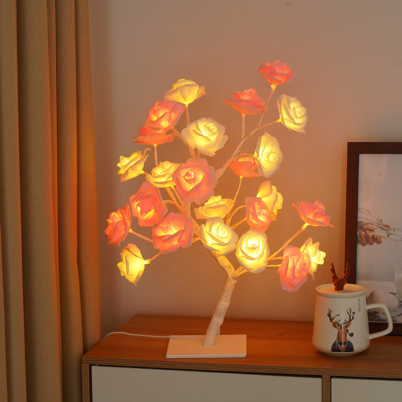 USB Powered Rose Tree Night Light
