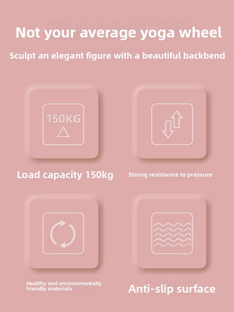 Sun Lake High-Density EVA Yoga Wheel for Pilates and Back Training