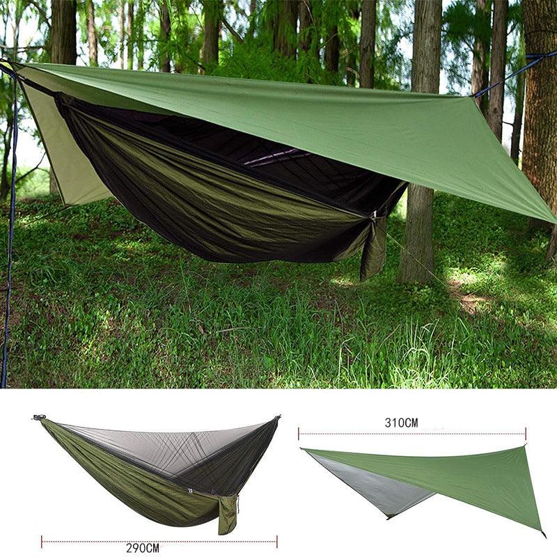 Sun Lake Camping Hammock With Mosquito Net & Waterproof Canopy
