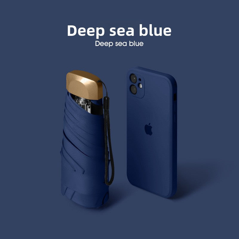 Sun Lake Compact Pocket Sized Folding Umbrella