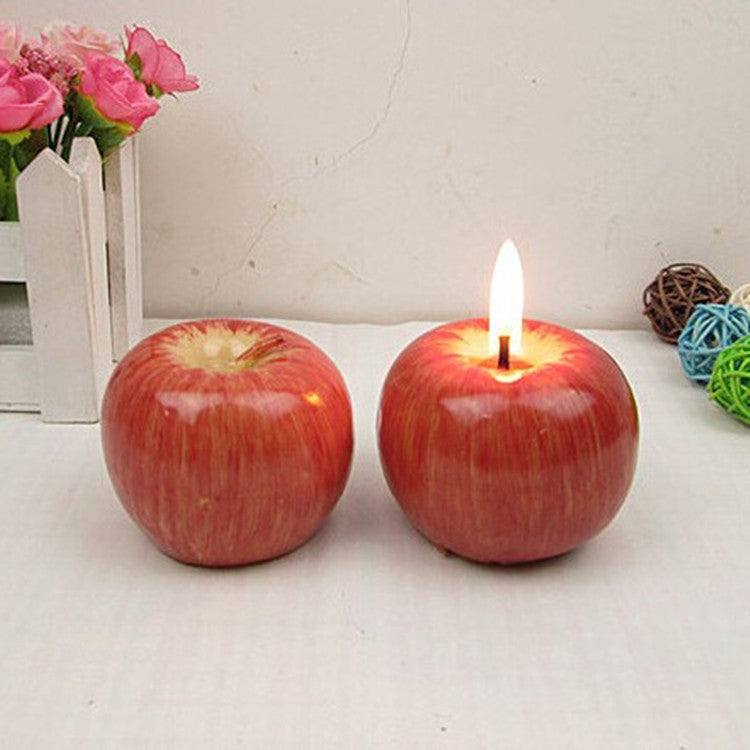 Realistic Apple Decorative Candle ? Kitchen & Table Decor