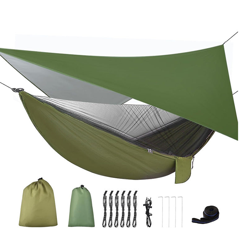 Sun Lake Camping Hammock With Mosquito Net & Waterproof Canopy