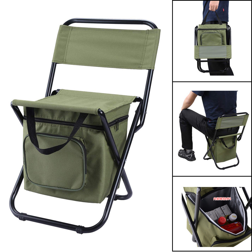 Sun Lake Portable Outdoor Foldable Ice Bag Chair