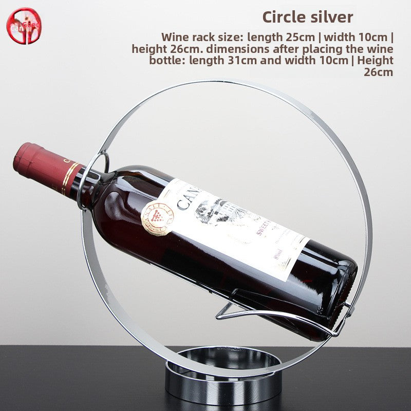 Sun Lake Supply Infinity Circle Wine Bottle Holder Home Decor